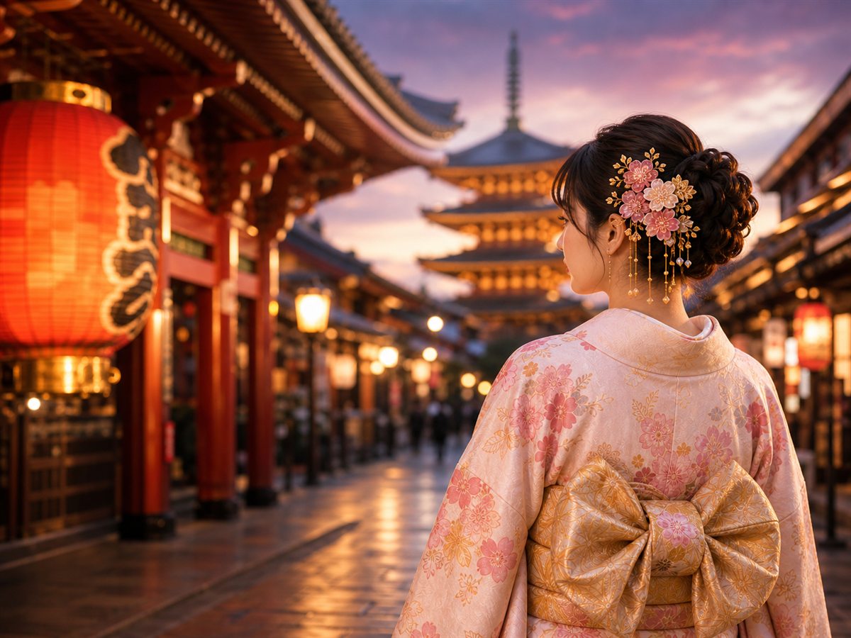 夜の浅草の撮影スポット