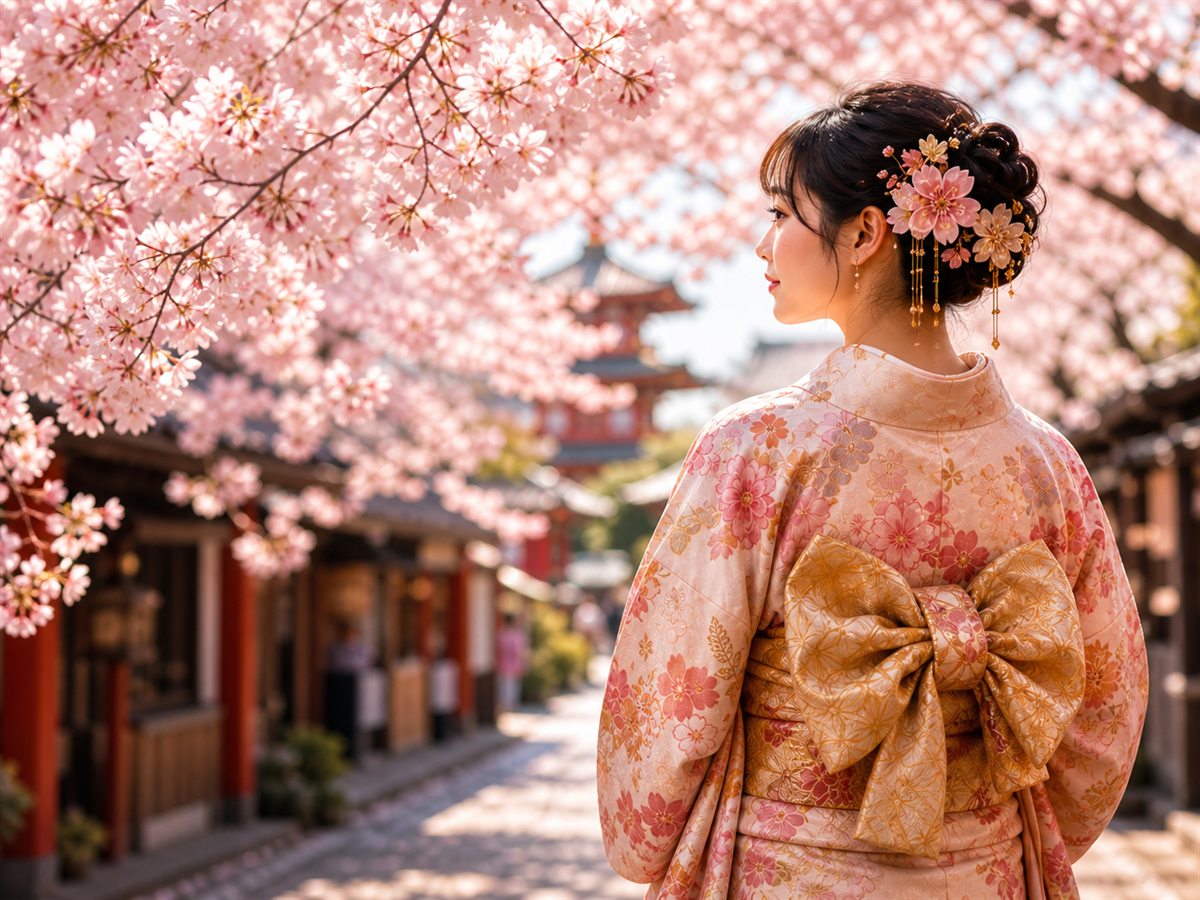 桜の浅草で着物を楽しむ季節プラン